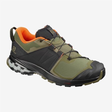 Salomon XA WILD Wanderschuhe Herren Olivgrün/Schwarz [9TFD-S]